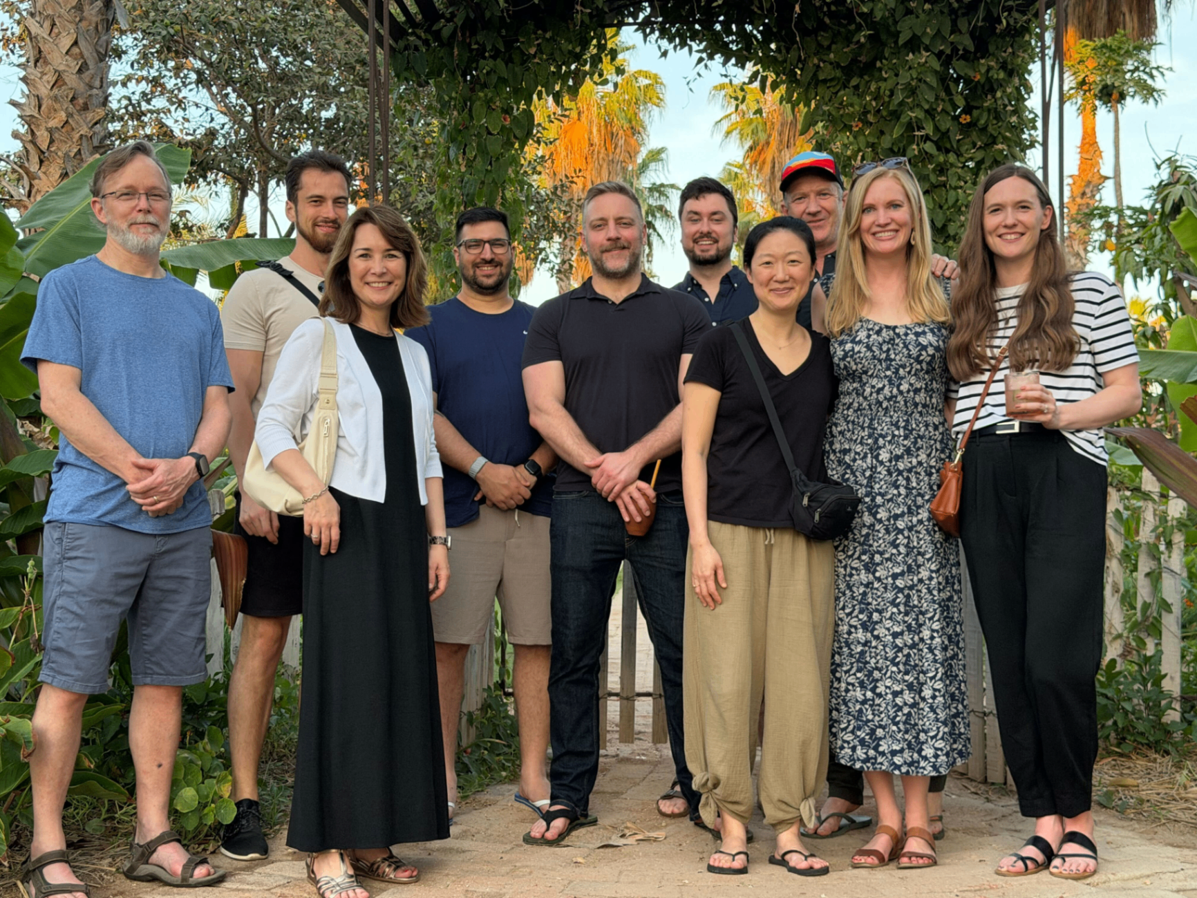 Zero team group photo outdoors